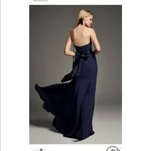 v-wire crepe mermaid bridesmaid dress Cheap V-neck Mermaid White Sleeveless Long Bridesmaid Dresses Online,M –  Musebridals main image 1